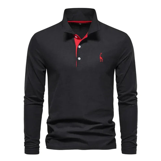 Men's Long-Sleeved Polo Shirt