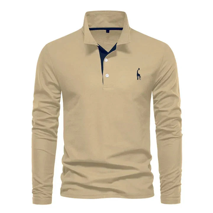 Men's Long-Sleeved Polo Shirt