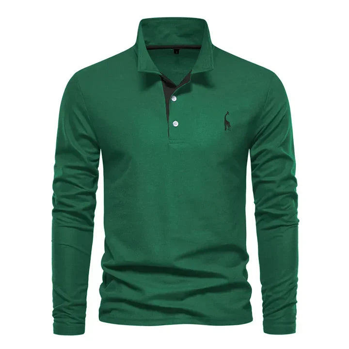 Men's Long-Sleeved Polo Shirt