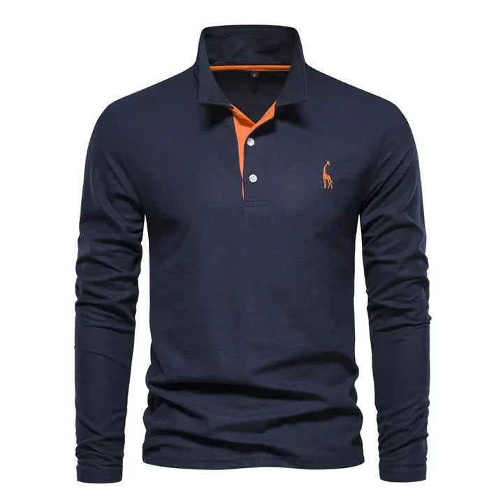 Men's Long-Sleeved Polo Shirt