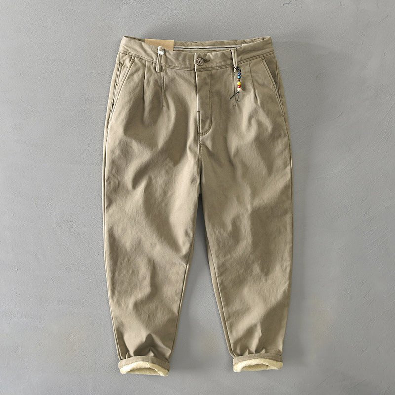 Men's Mid-Rise Tapered Chino Pants