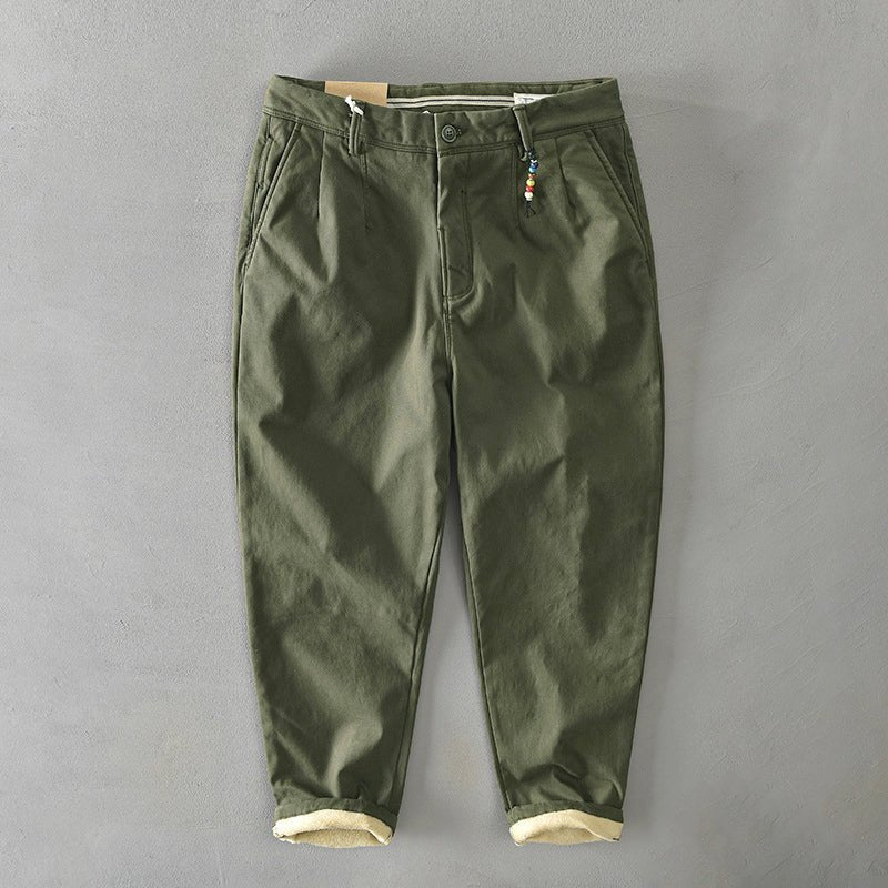 Men's Mid-Rise Tapered Chino Pants