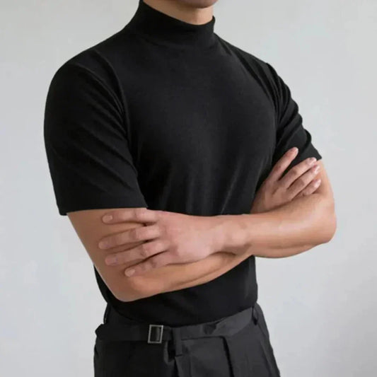 Men's Mock Neck T-Shirt