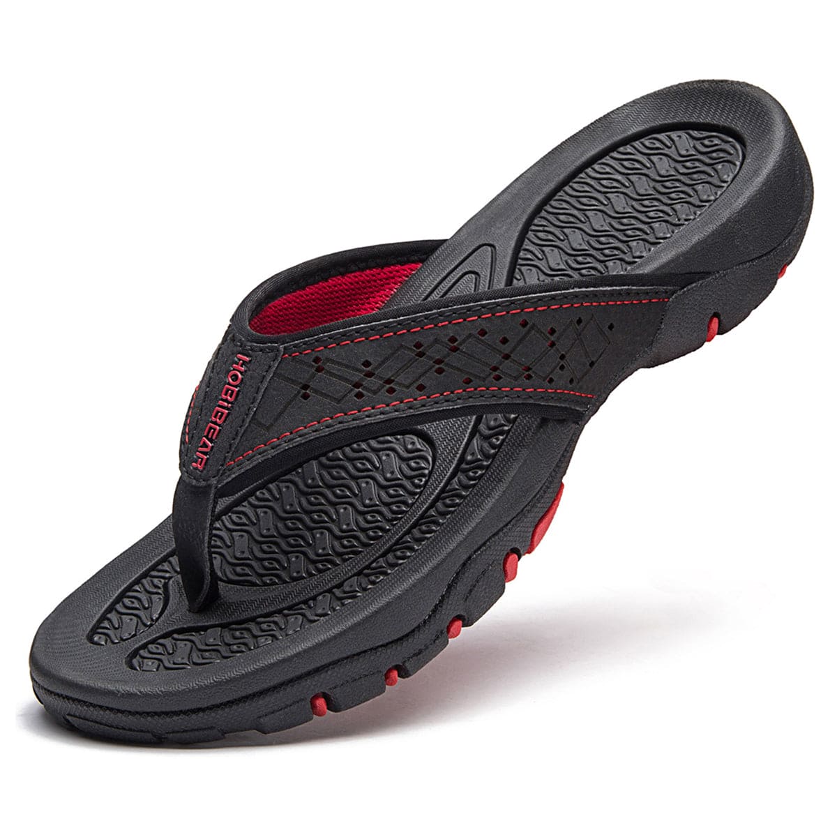 Men's Orthopedic Flip-Flops with Geometric Strap