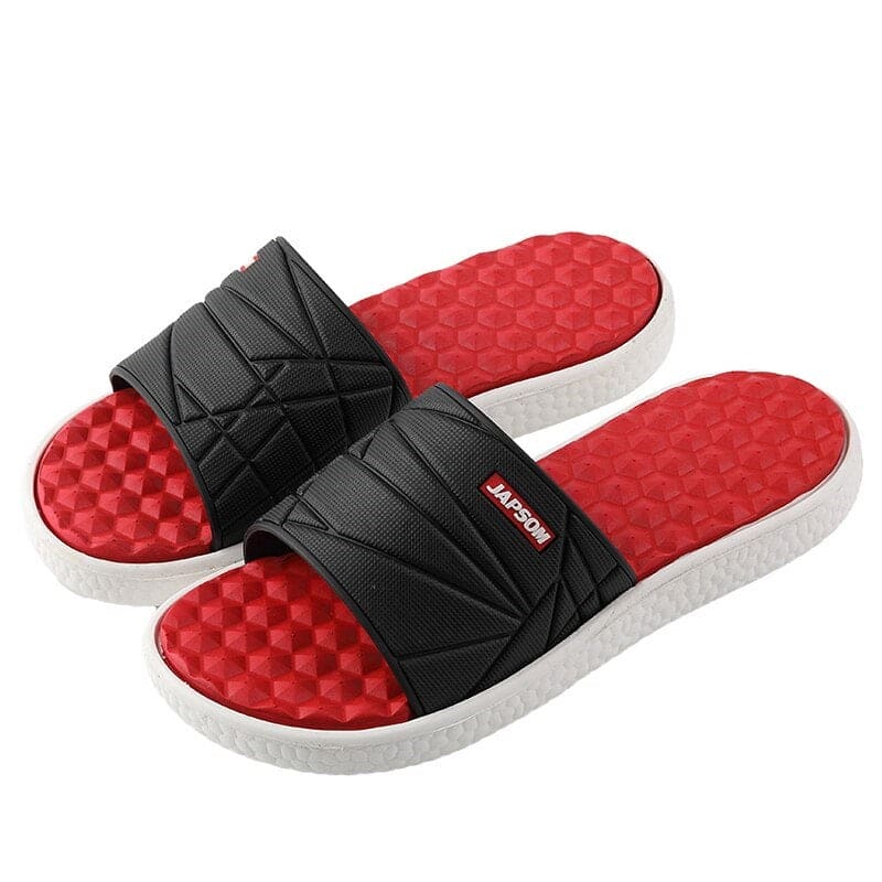 Men's Orthopedic Flip-Flops with Geometric Strap