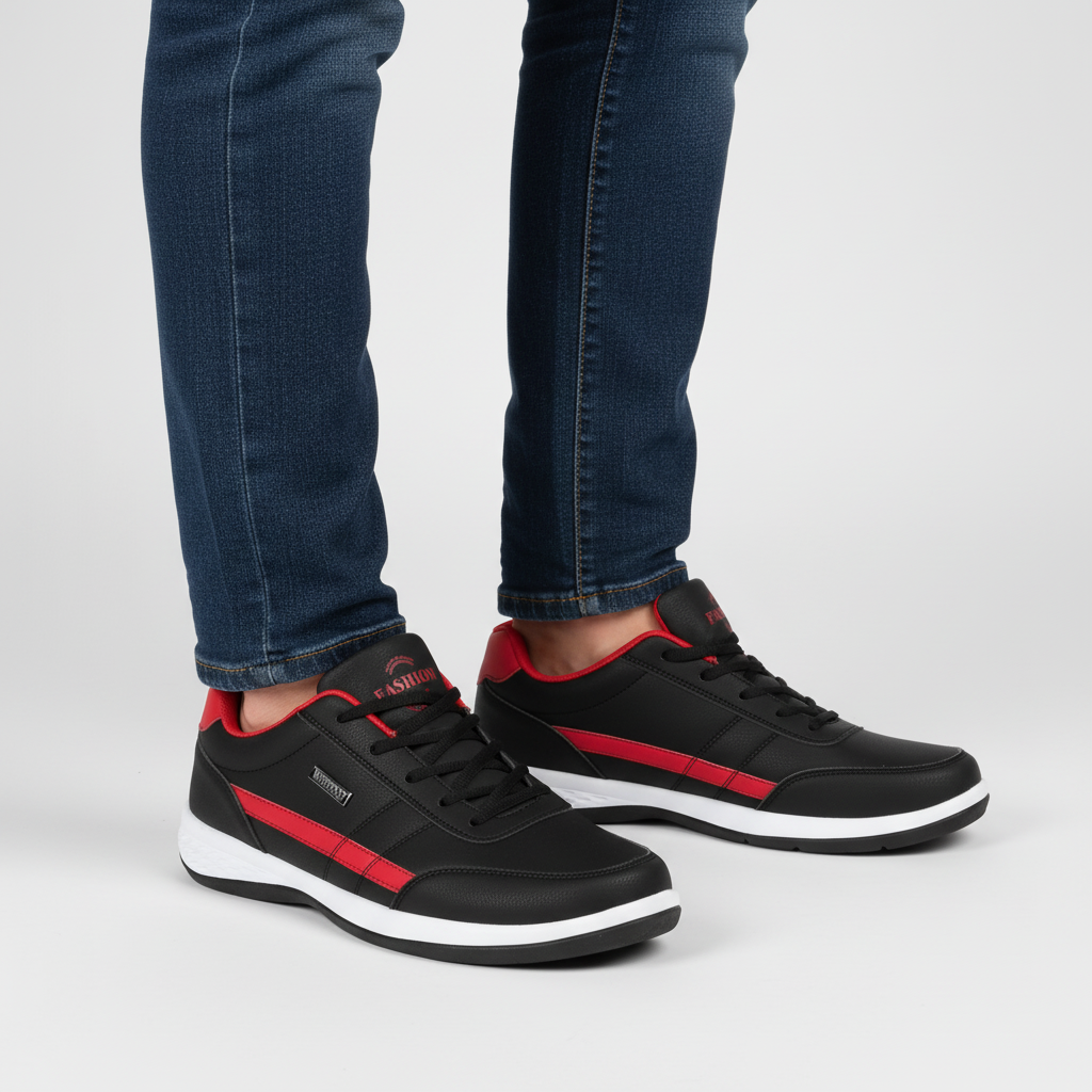 Men's Orthopedic PU Leather Sneakers - Travis