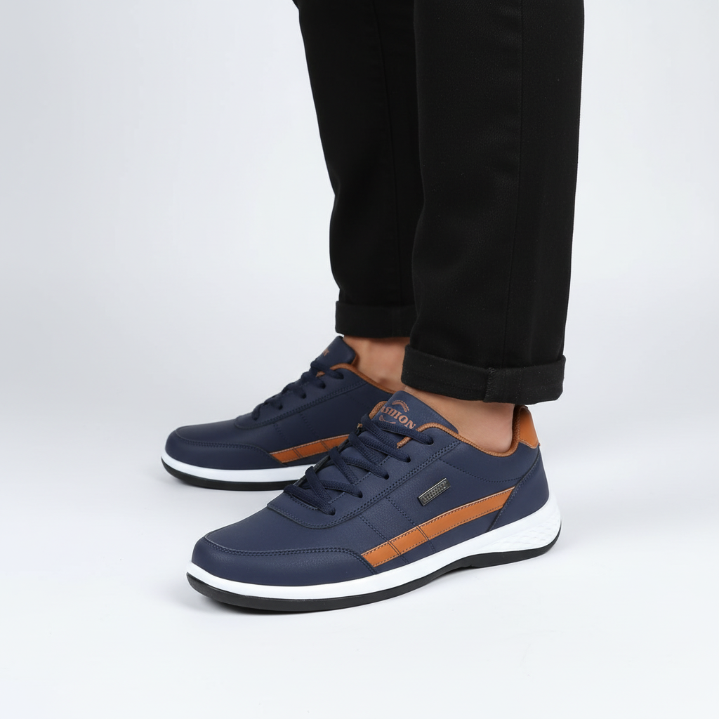 Men's Orthopedic PU Leather Sneakers - Travis