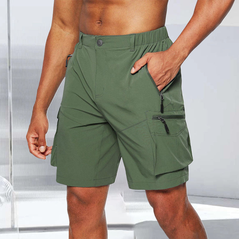 Men's Outdoor Quick-Dry Cargo Shorts for Hiking & Adventure