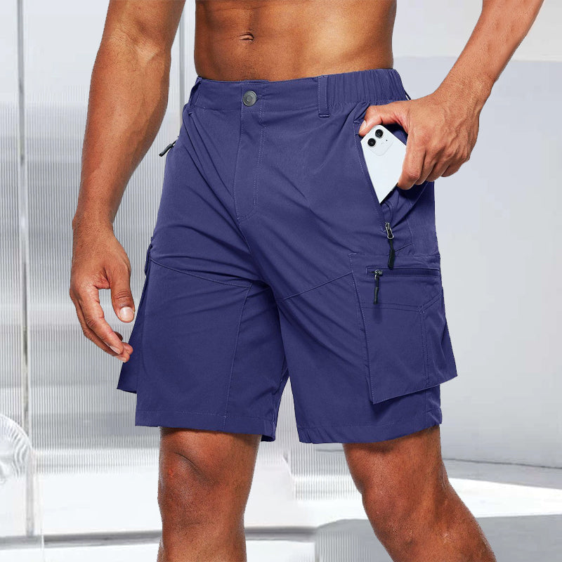 Men's Outdoor Quick-Dry Cargo Shorts for Hiking & Adventure