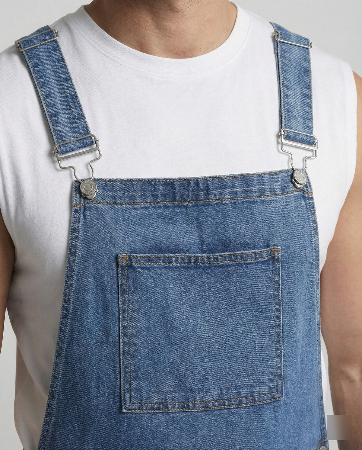 Men's Overall Shorts with Pockets