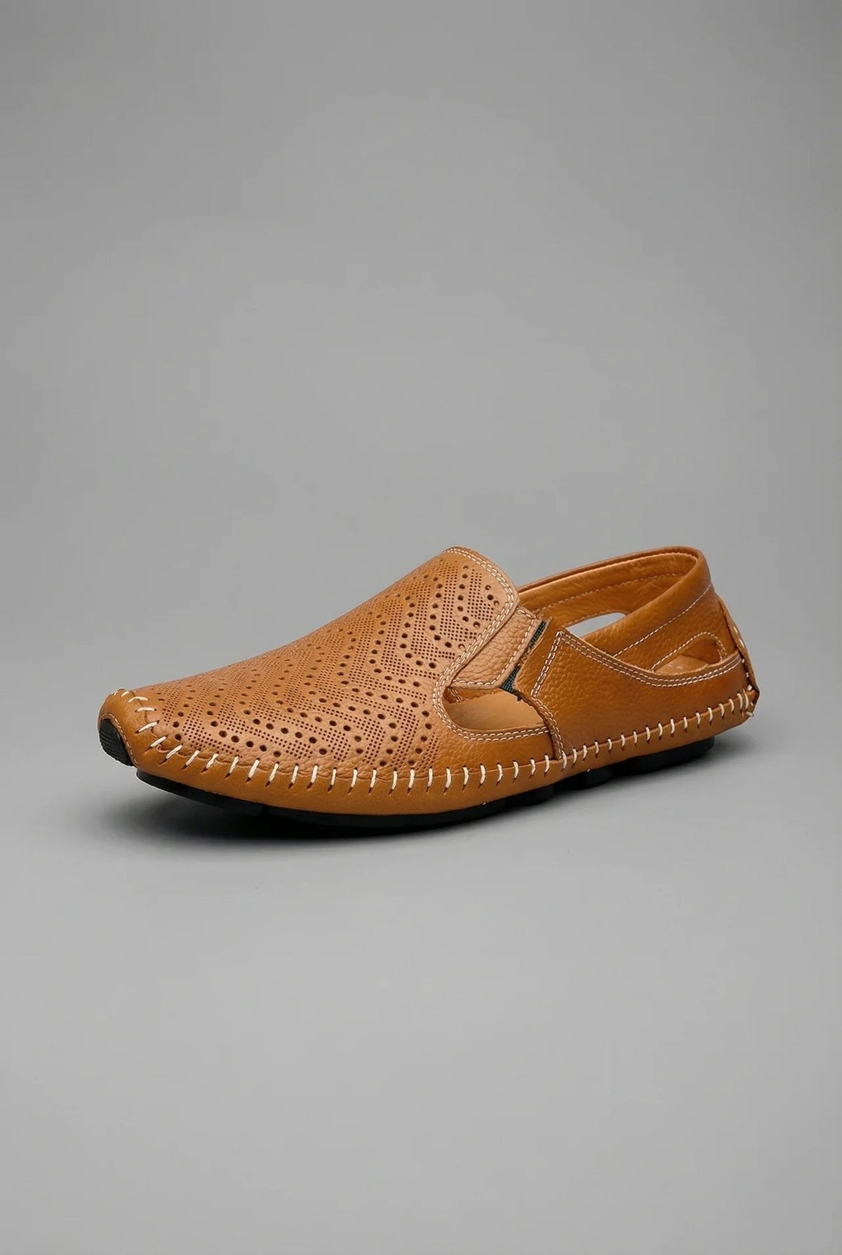 Men's Perforated Breathable Slip-On Casual Driving Loafers