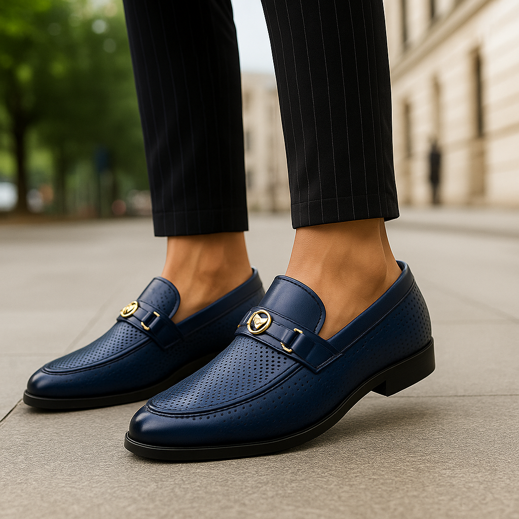Men's Perforated Slip-On Loafers