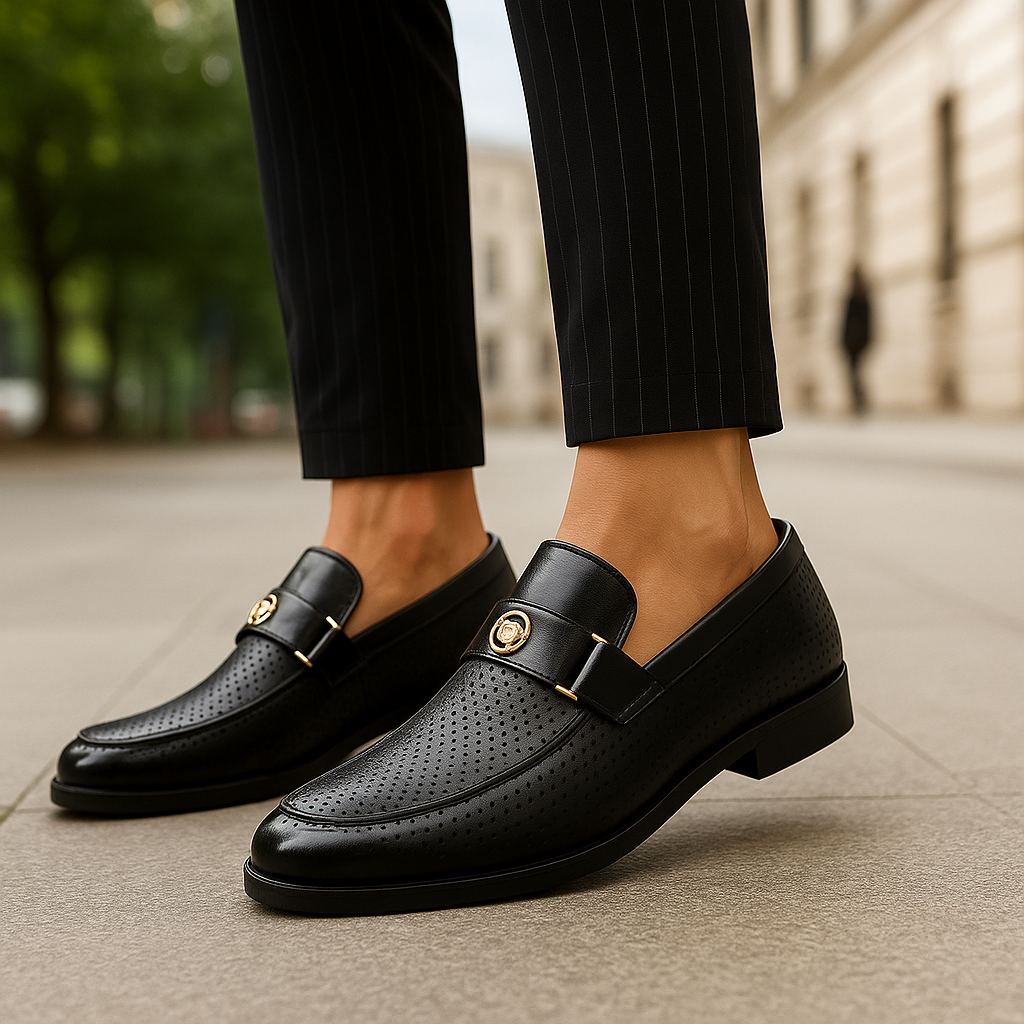Men's Perforated Slip-On Loafers