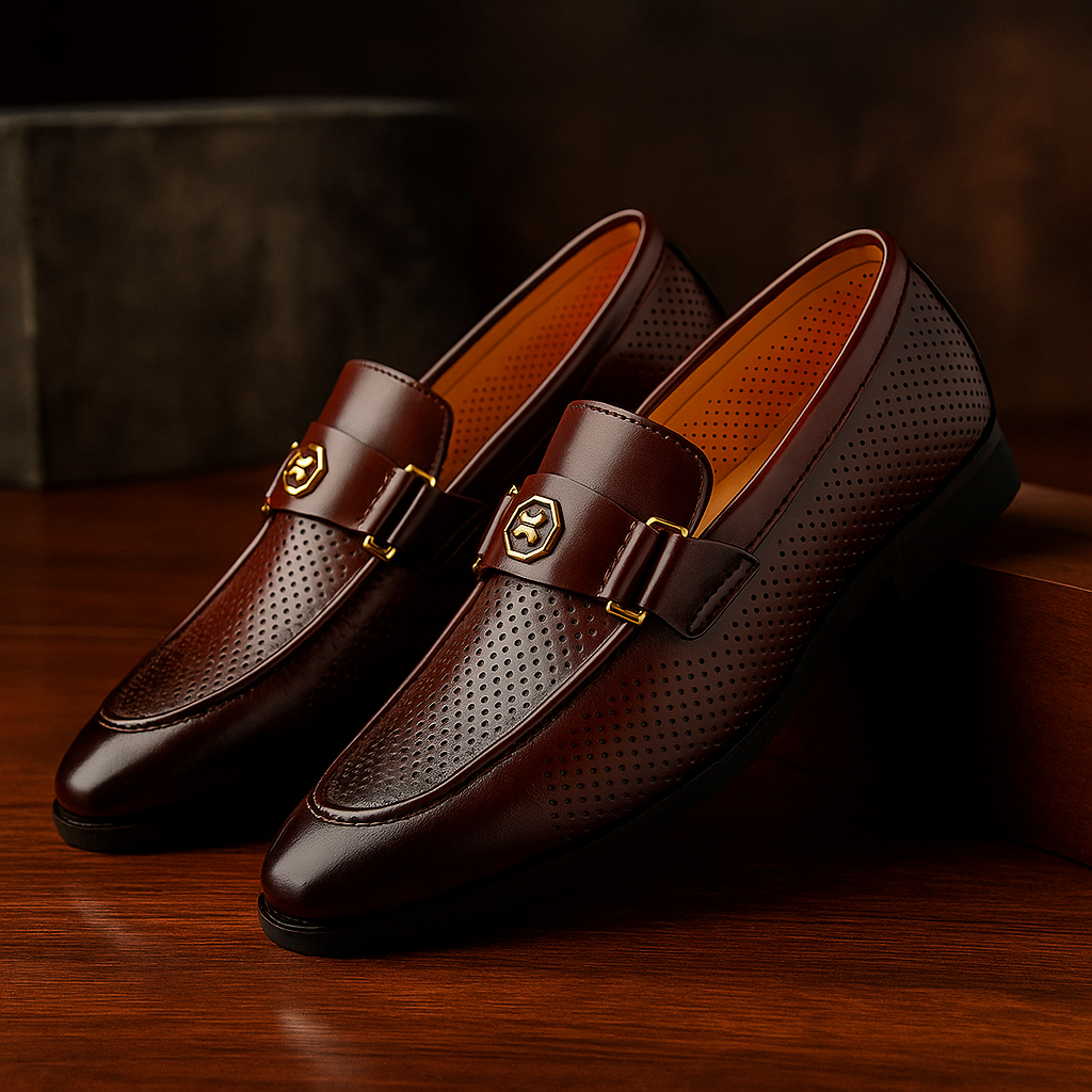 Men's Perforated Slip-On Loafers