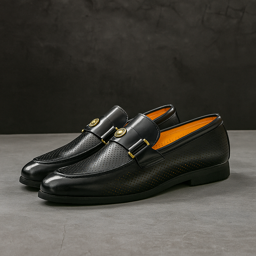 Men's Perforated Slip-On Loafers