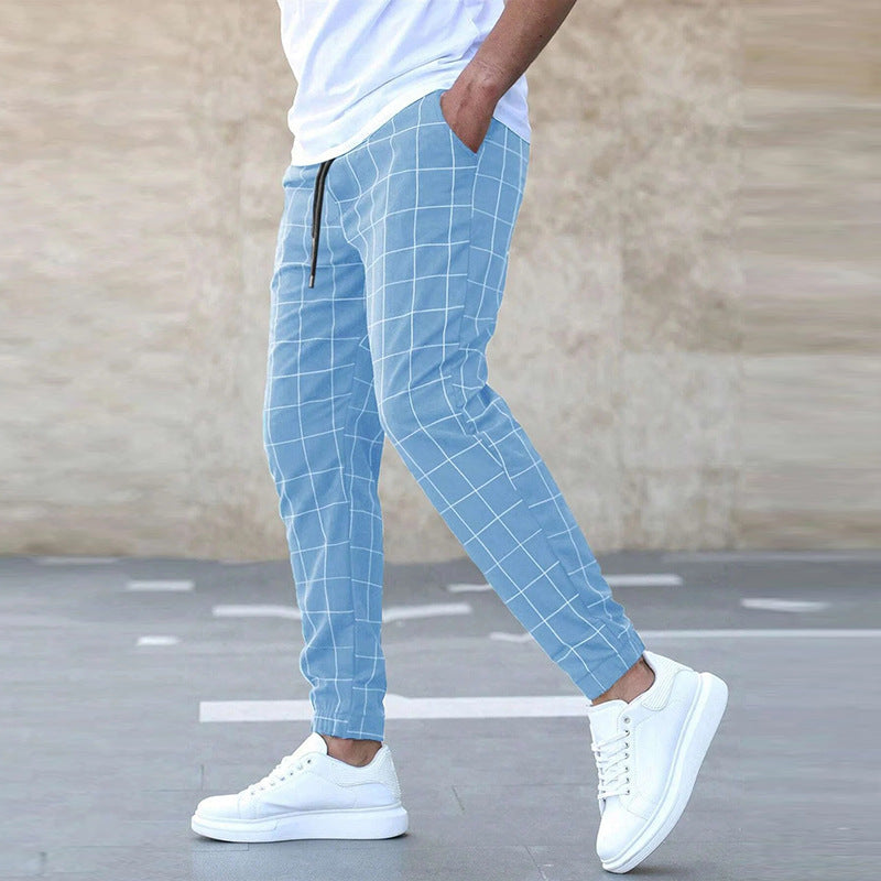 Men's Plaid Joggers