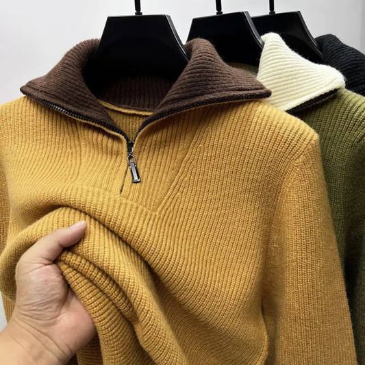 Men's Quarter-Zip Sweater
