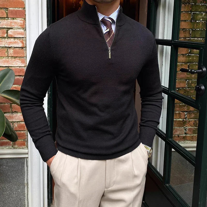 Men's Quarter Zip Sweater