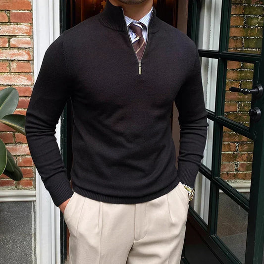 Men's Quarter Zip Sweater