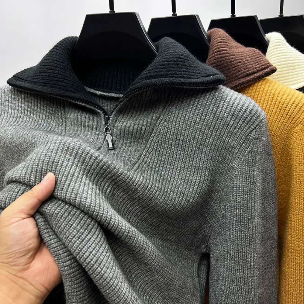 Men's Quarter-Zip Sweater