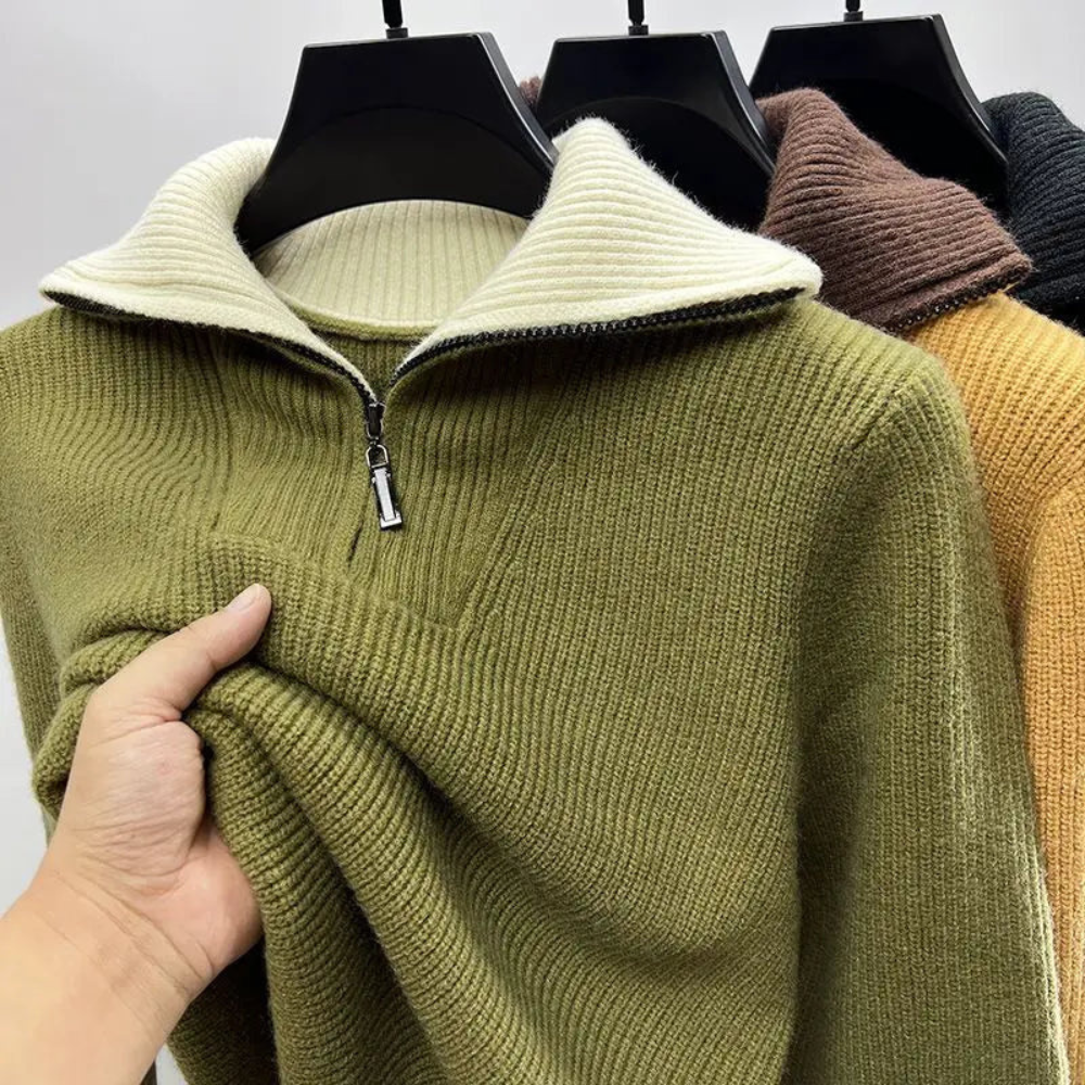 Men's Quarter-Zip Sweater