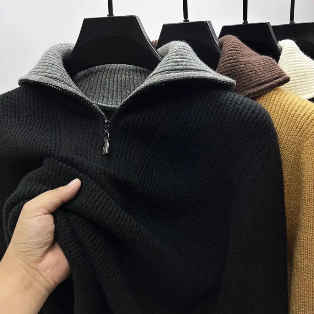 Men's Quarter-Zip Sweater