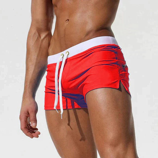 Men's Quick-Dry Swim Trunks with Adjustable Drawstring - Comfortable