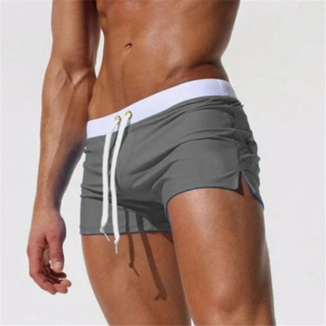 Men's Quick-Dry Swim Trunks with Adjustable Drawstring - Comfortable