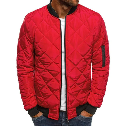 Men's Quilted Bomber Jacket