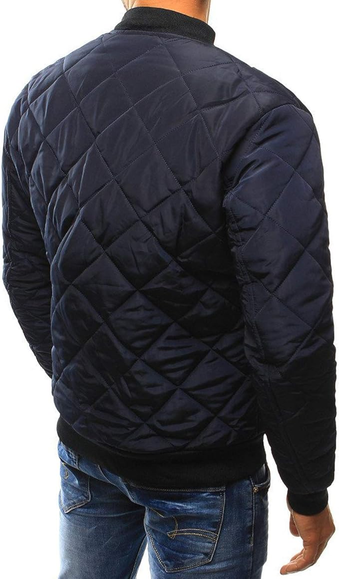 Men's Quilted Bomber Jacket