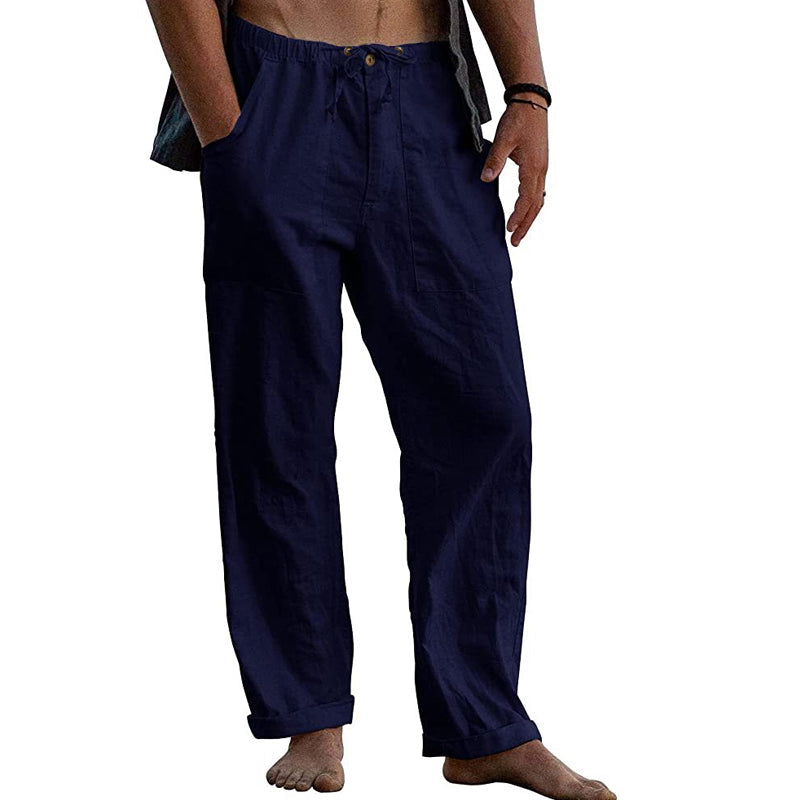Men's Relaxed-Fit Casual Drawstring Pants