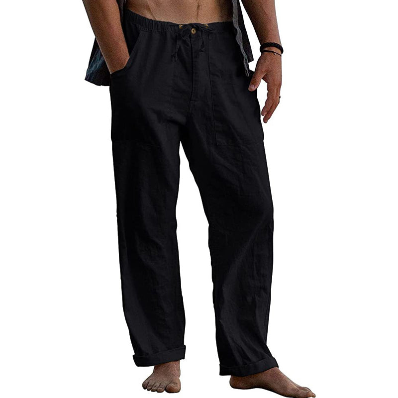 Men's Relaxed-Fit Casual Drawstring Pants