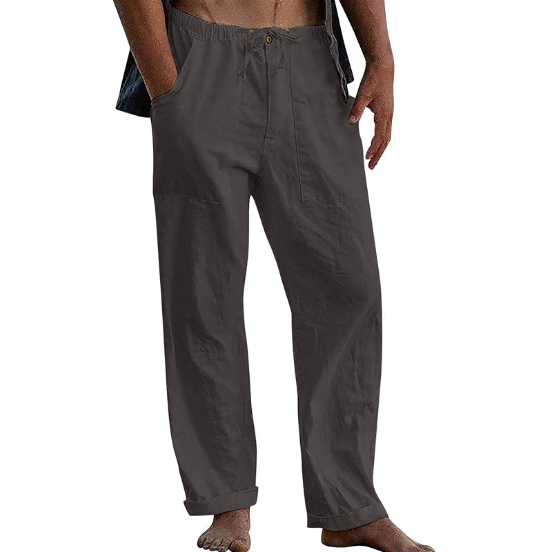 Men's Relaxed-Fit Casual Drawstring Pants