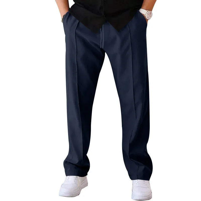 Men's Relaxed-Fit Formal Trousers