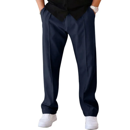 Men's Relaxed-Fit Formal Trousers