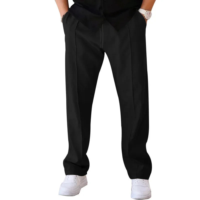 Men's Relaxed-Fit Formal Trousers