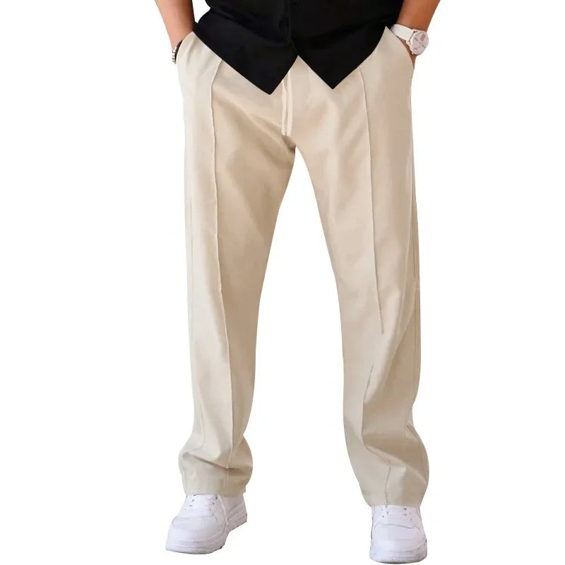 Men's Relaxed-Fit Formal Trousers