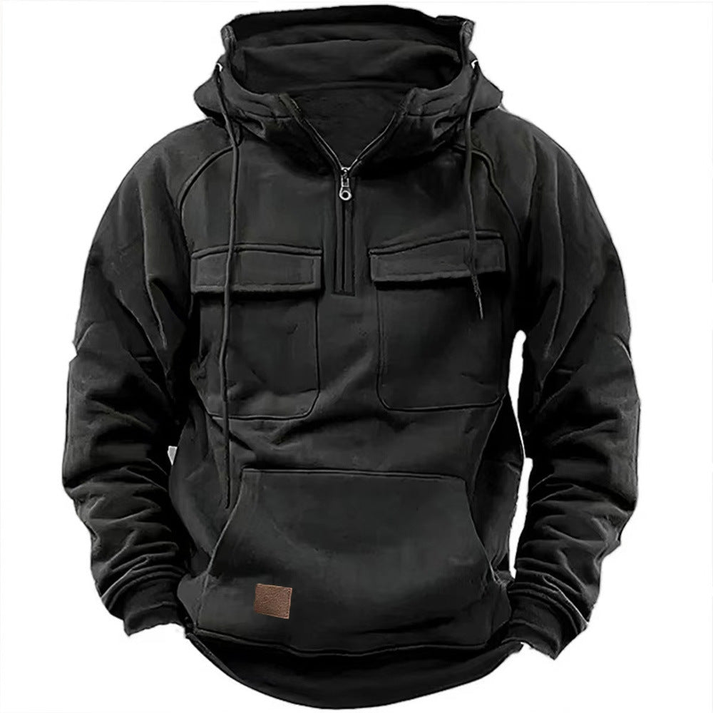 Men's Rugged Retro Motorcycle Hoodie