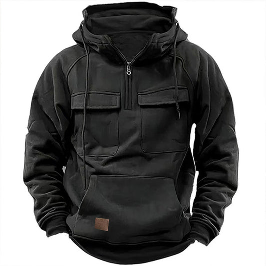 Men's Rugged Retro Motorcycle Hoodie