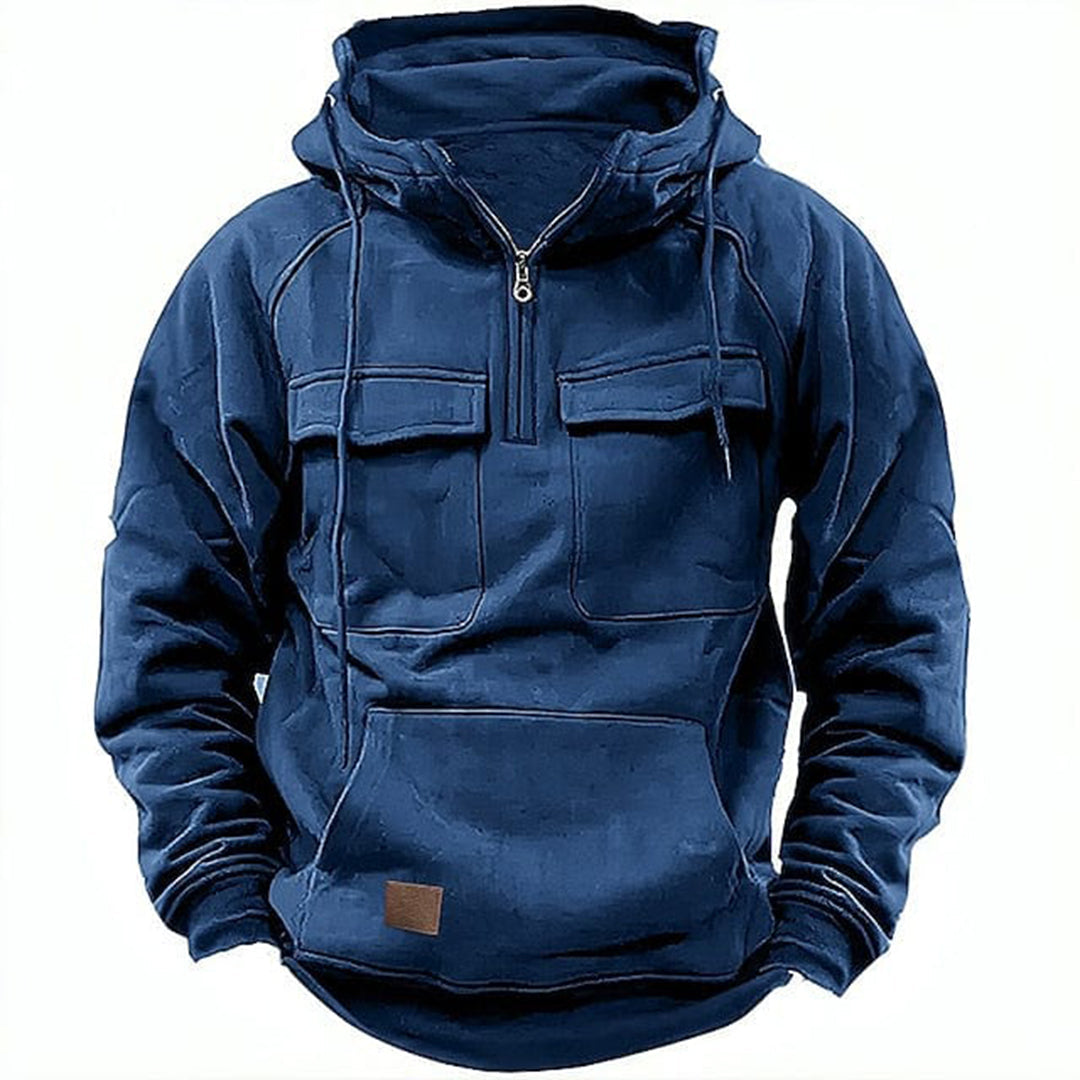 Men's Rugged Retro Motorcycle Hoodie