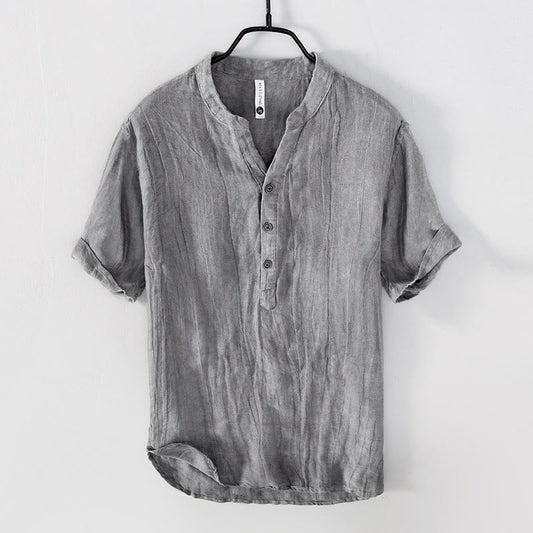 Men's Short Sleeve Henley Shirt