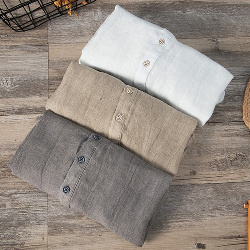 Men's Short Sleeve Henley Shirt