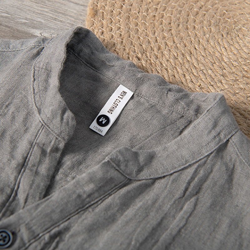 Men's Short Sleeve Henley Shirt