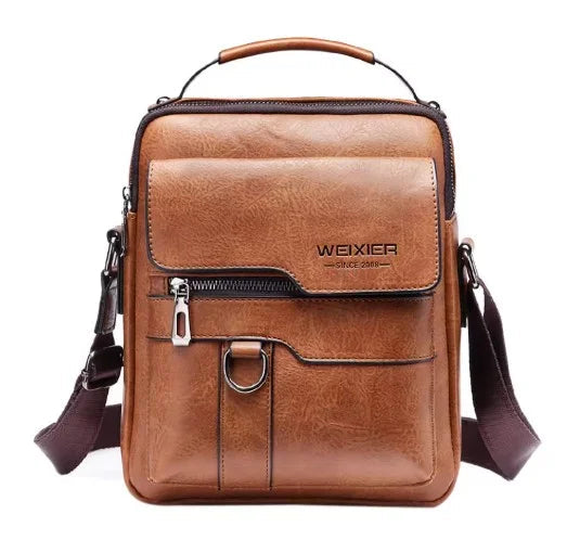 Men's Shoulder Bag - Minimalist Design with Spacious Interior