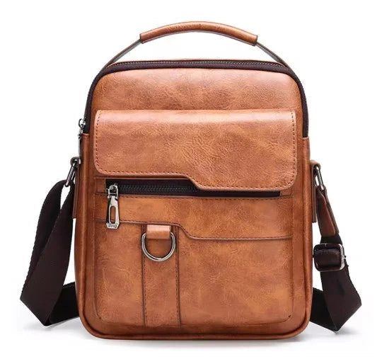 Men's Shoulder Bag - Minimalist Design with Spacious Interior