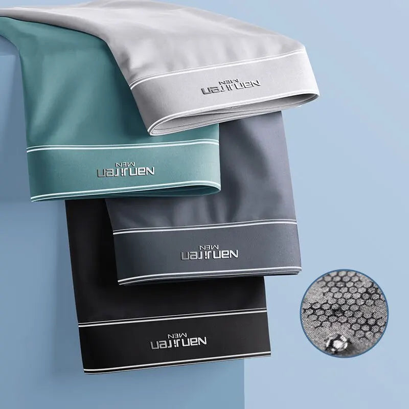 Men's Silky-Soft Boxer Briefs Set (4-Pack)
