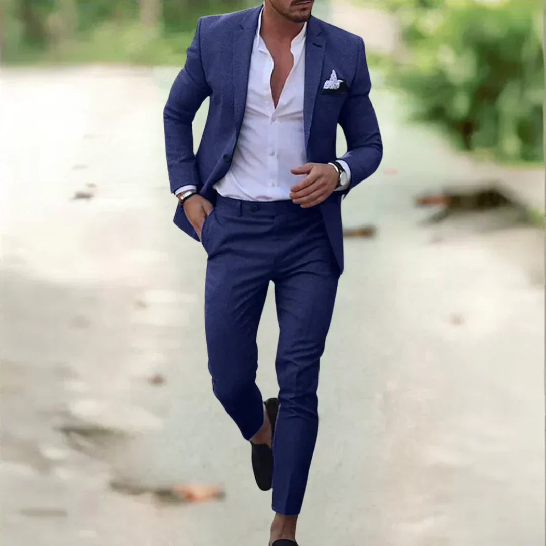 Men's Slim-Fit Suit for Summer and Events