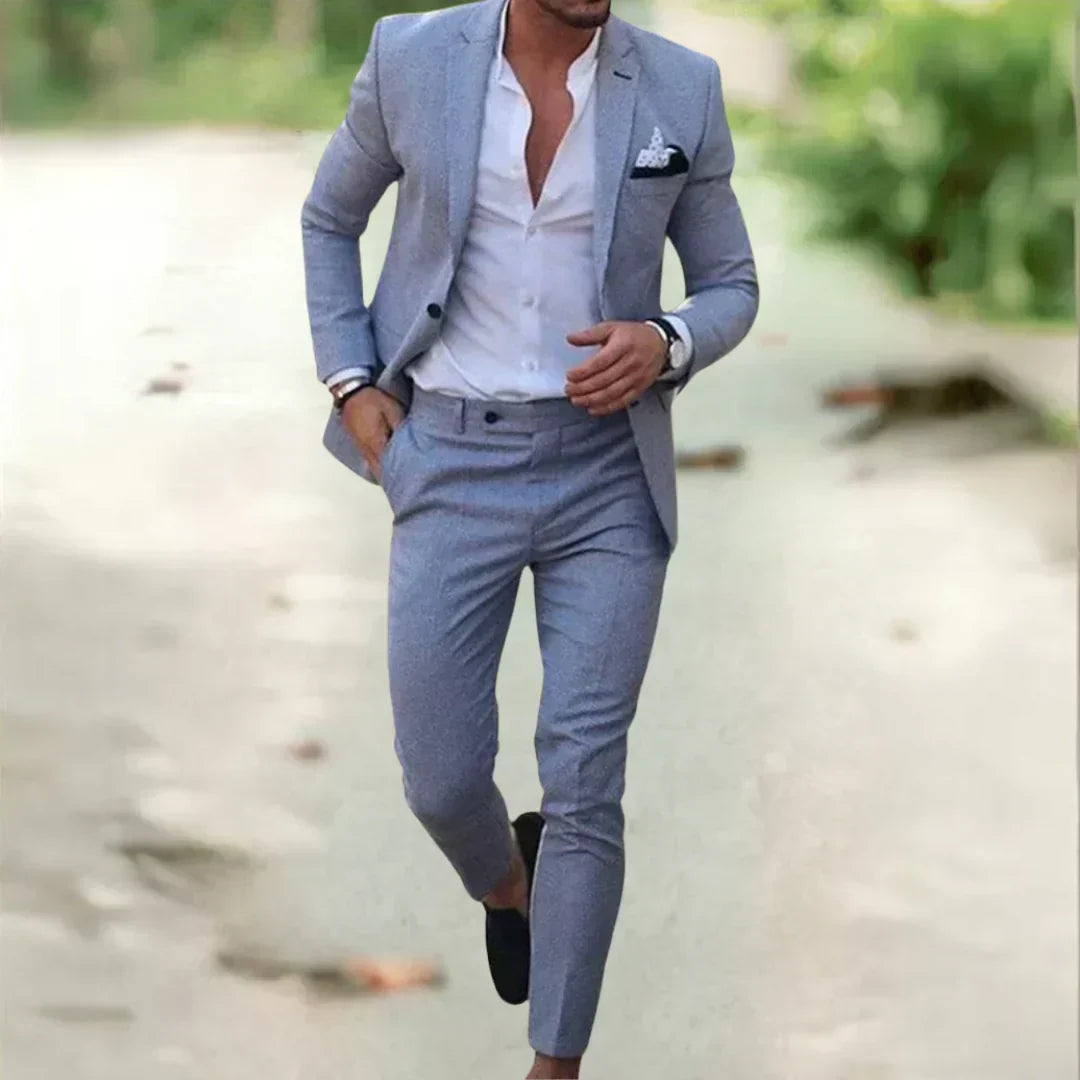 Men's Slim-Fit Suit for Summer and Events