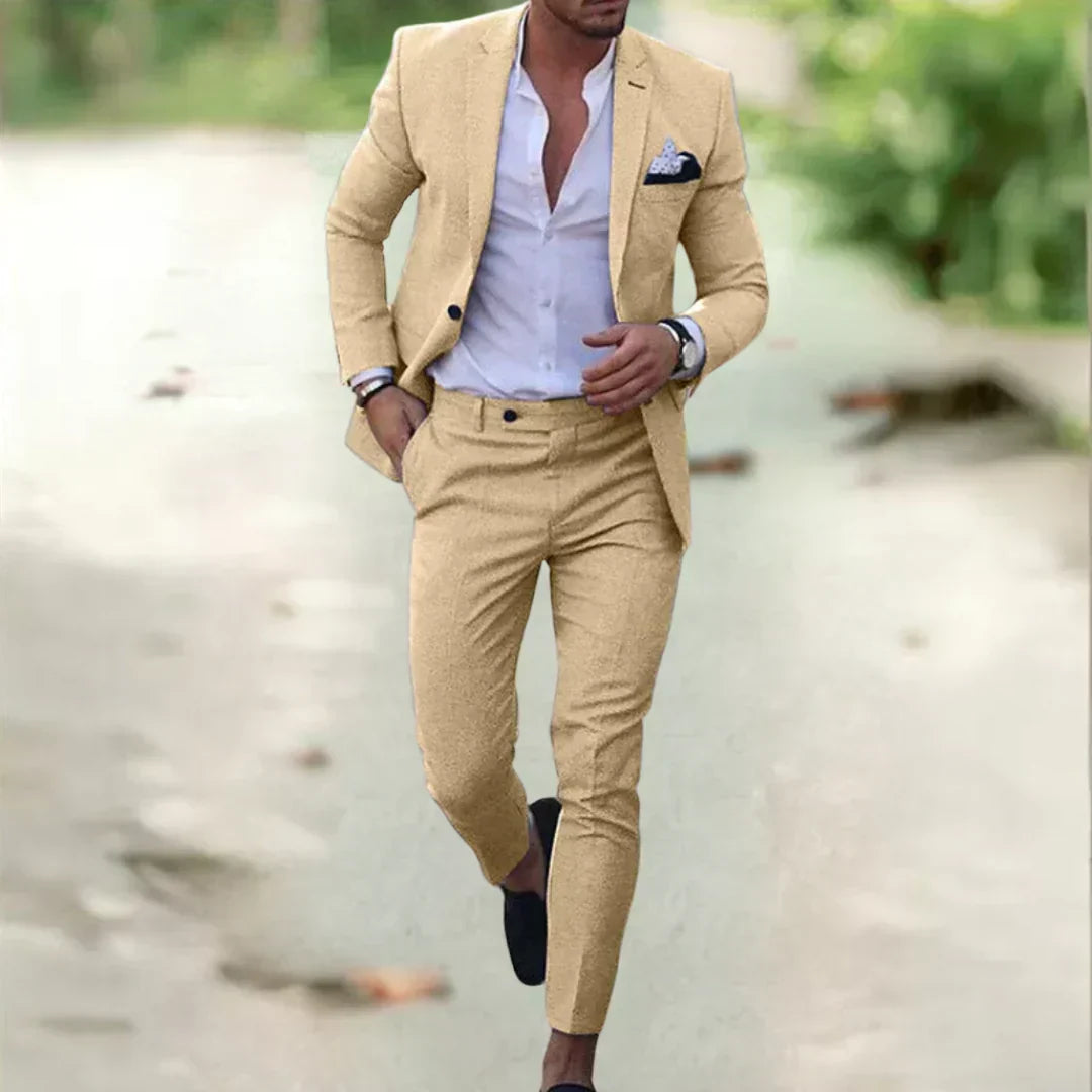 Men's Slim-Fit Suit for Summer and Events
