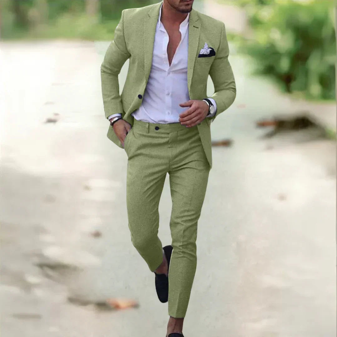 Men's Slim-Fit Suit for Summer and Events
